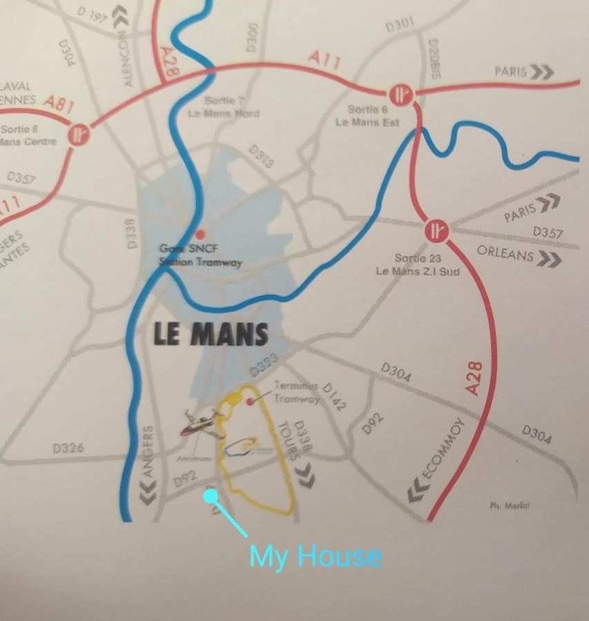 Chambres Le Mans 24 Heures Arnage Esterno foto